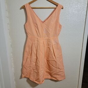 J Crew Kami Classic Faille Bridesmaid Cocktail Dress sz 4 Apricot Elegant Sophis